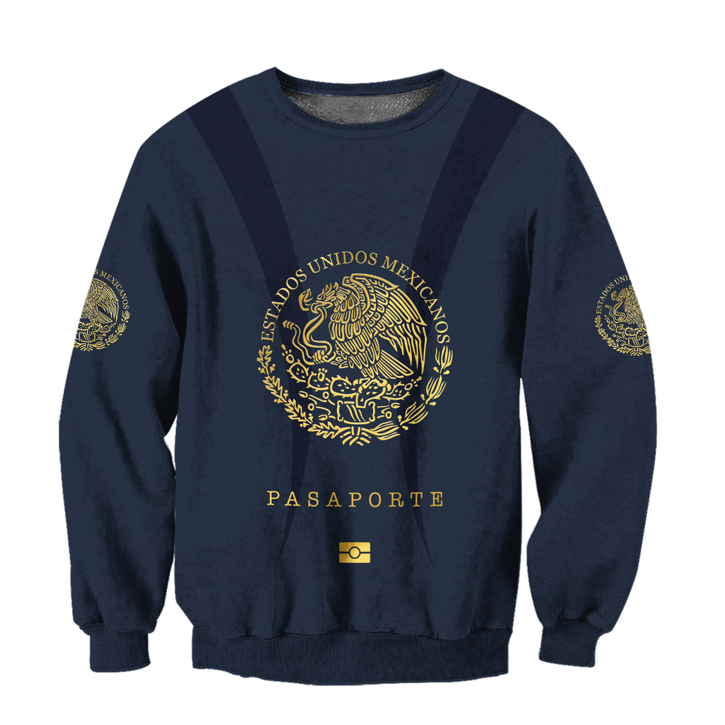 Mexico Pasaporte 3D All Over Printed Unisex Hoodie