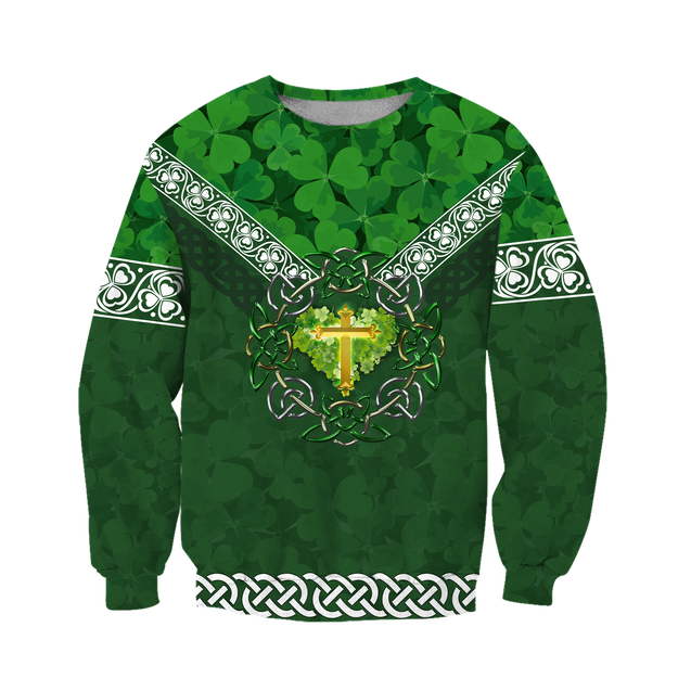 Premium Christian Jesus Easter St Patrick's Day 3D All Over Printed Unisex Shirts