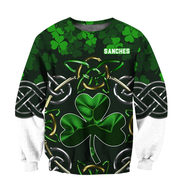 Customize Name Celtic Clover Hoodie For Men And Women MH02022102