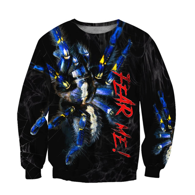 Spider Tarantula Fear Me Premium Unisex Hoodie ML