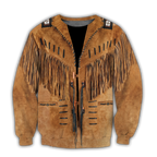 Native Cowboy Jacket No14 Cosplay 3D Over Printed Unisex Deluxe Hoodie ML