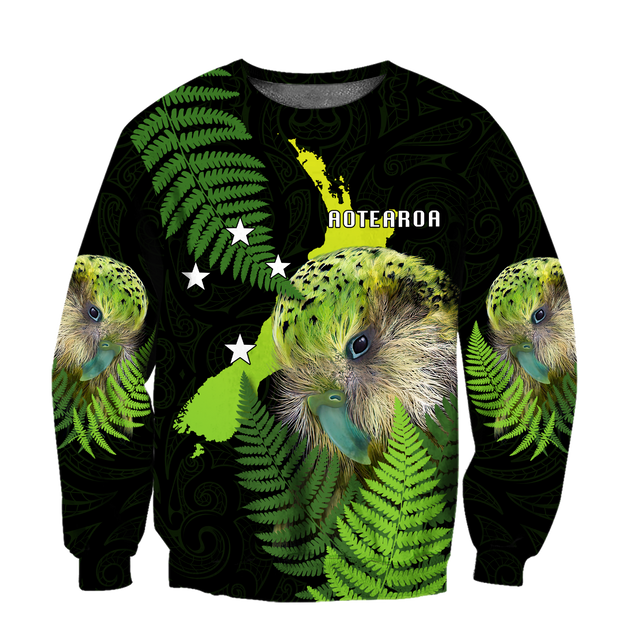 Premium Aotearoa Kakapo Bird 3D All Over Printed Unisex Shirts