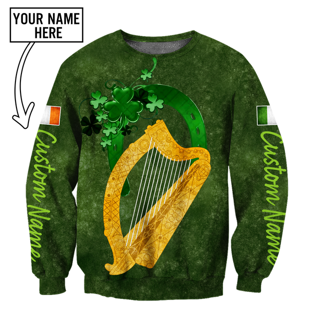 Premium Personalized Unisex All Over Printed Irish Symbols Shirts MEI