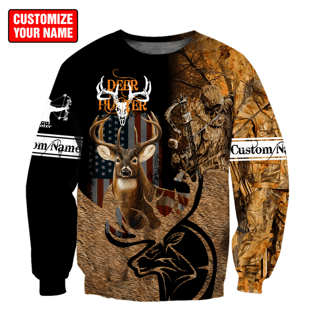 Deer Hunting Personalized Name 3D All Over Printed Shirts DD25052101