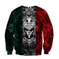 Aztec Warrior Mexico 3D All Over Printed Hoodie