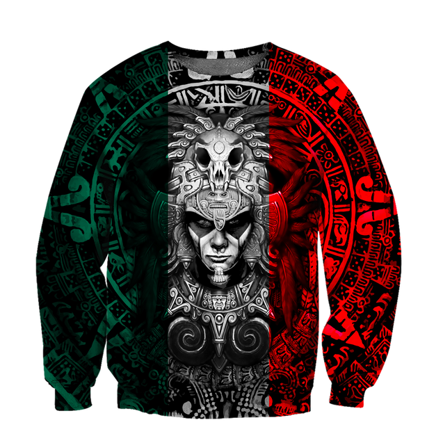 Aztec Warrior Mexico 3D All Over Printed Hoodie