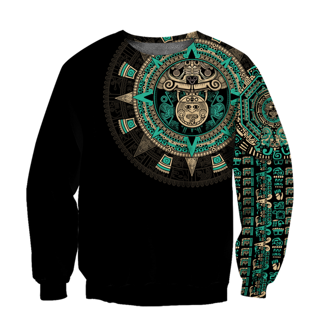 Aztec Mexico Blue 3D All Over Printed Unisex Shirt