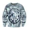Premium Unisex Hoodie Couple Wolf 3D All Over Printed ML