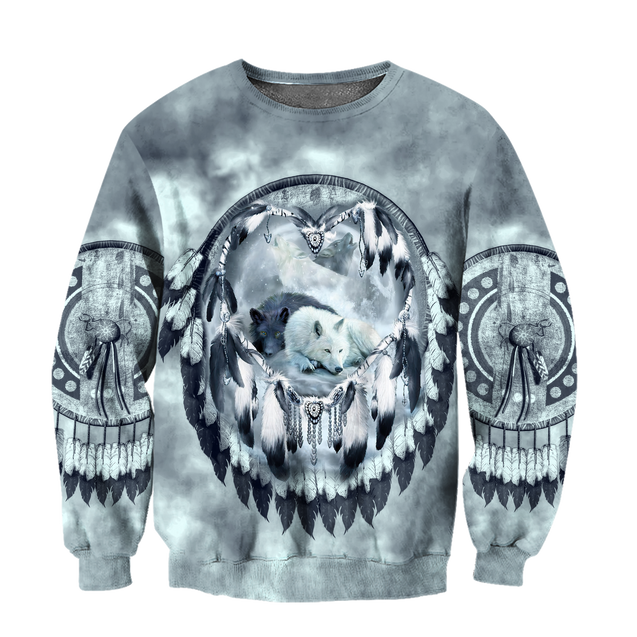 Premium Unisex Hoodie Couple Wolf 3D All Over Printed ML