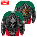 Personalized Name Aztec Mexican 3D All Over Printed Unisex Shirts