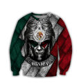 Aztec Warrior Mexico 3D All Over Printed Unisex Hoodies