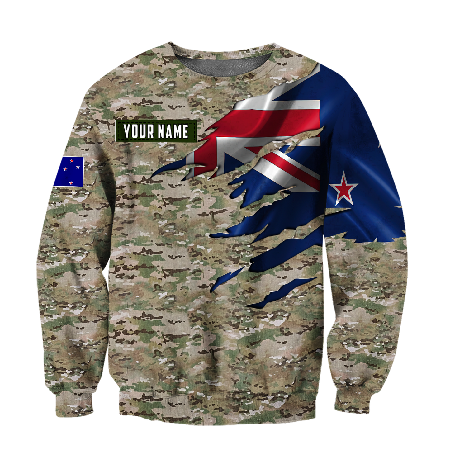 Remembrance New Zealand Camo Soldier 3D print shirts