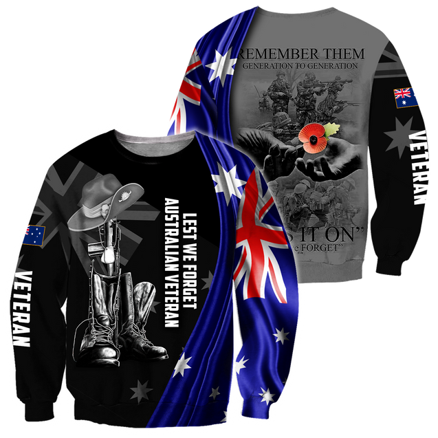 Anzac Day 3D Printed Unisex Shirts TN PD24032103