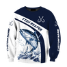 Custom name Tuna fishing design 3d print shirts