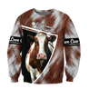 Cow 3d hoodie shirt for men and women DD11182001