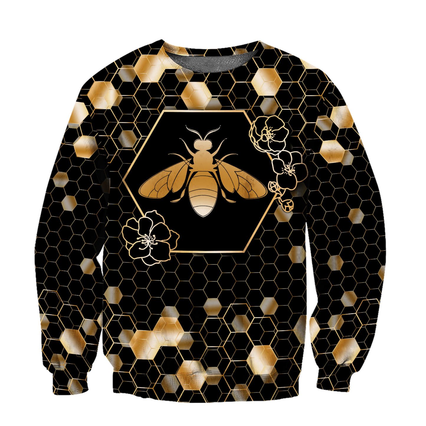 Premium Unisex All Over Printed Golden Bee Shirts MEI