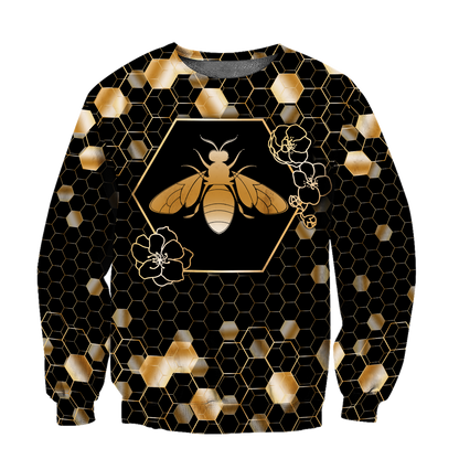 Premium Unisex All Over Printed Golden Bee Shirts MEI