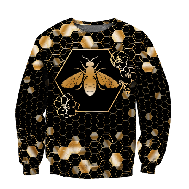 Premium Unisex All Over Printed Golden Bee Shirts MEI