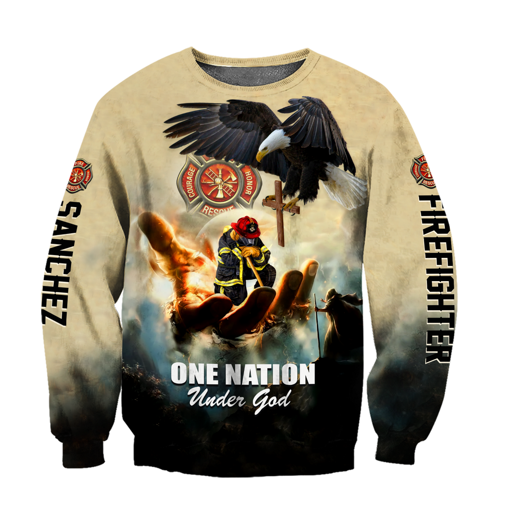 Customize Name Firefighter Hoodie Shirts For Men And Women TNA09032101