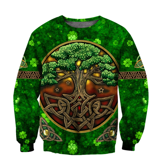 Premium Tree Of Life Irish Saint Patrick's Day 3D Printed Unisex Shirts TN