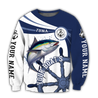 Custom name Tuna fishing boat team Catch and Release 3D Design print shirts