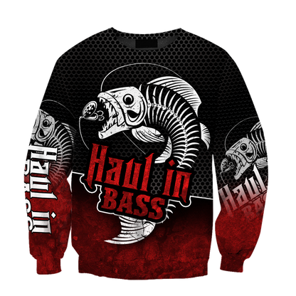 Haul in Bass Fishing Red Reaper 3d print shirts