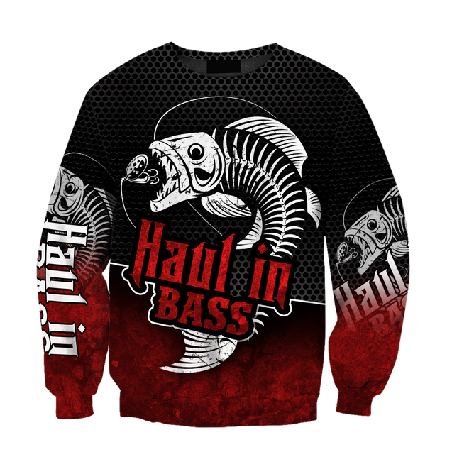 Haul in Bass Fishing Red Reaper 3d print shirts