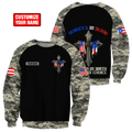 Customize Name Puerto Rico 3D All Over Printed Combo Sweater + Sweatpant
