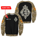 Custom Name XT Scottish Army Veteran 3D Printed Shirts Pi13042105