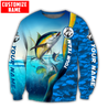 Custom name Tuna fishing Team Billfish 3D Design Printed Shirts