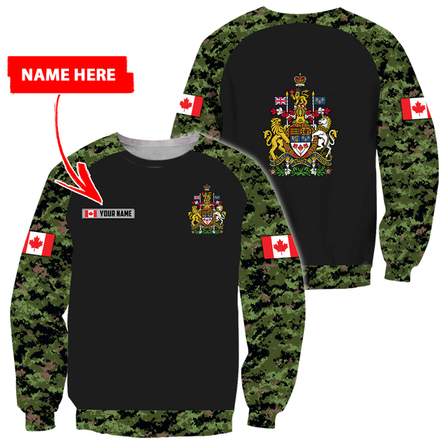 Personalized Name XT Canada Coat of Arms 3D All Clothes PD16032103