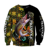 Fishaholic Northern Pike Fishing camo unisex 3d all over printed shirts