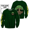 Irish tree of life St.Patrick day 3d hoodie shirt for men and women custom name