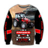 3D All Over Printed Tractor  Red  Unisex Shirts Custom Name XT NTN20022103