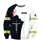 Customize Name Firefighter 3D All Printed Hoodie For Men And Women MH08012003