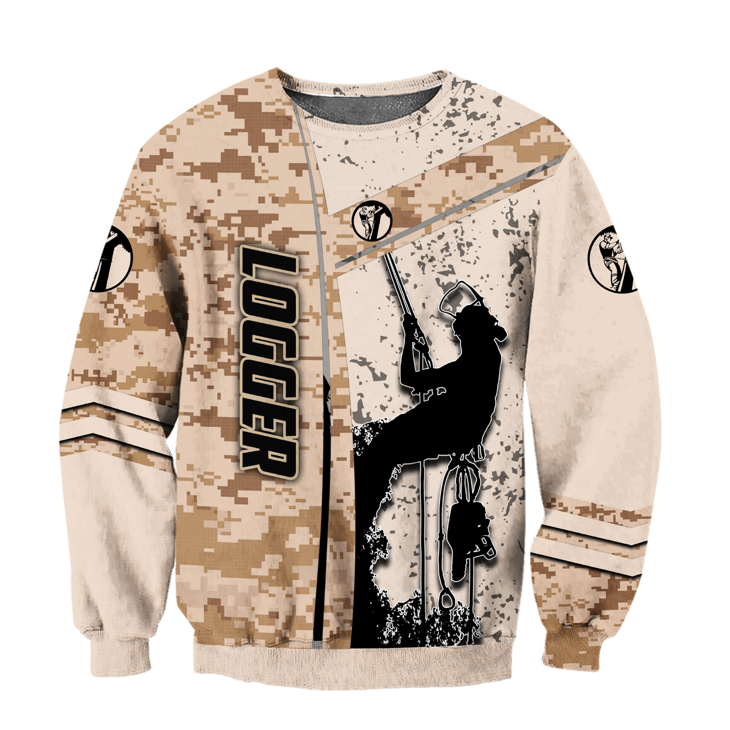 Premium 3D Printed Unisex Camo Logger Shirts MEI