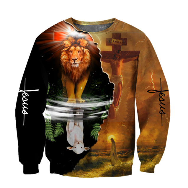 Jesus Lion Lamp 3D All Over Printed Shirts