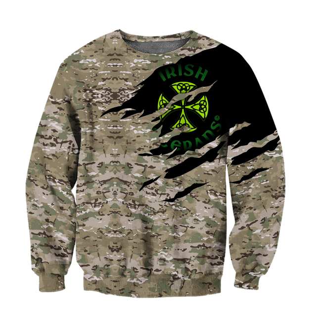 Irish Veterans 3D Hoodie Shirt For Men And Women