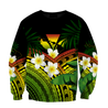 Polynesian Habiscus Kanaka Hawaii 3D Unisex Hoodie