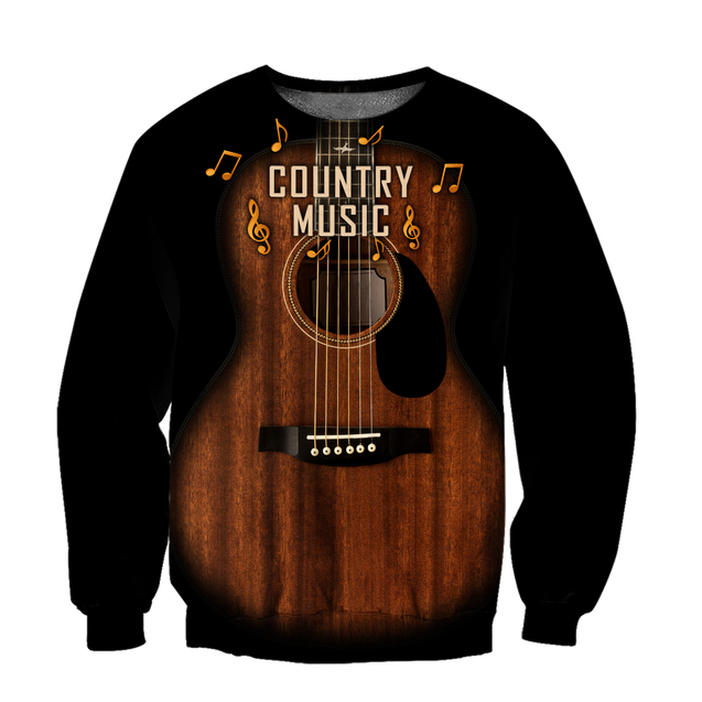 Country Music Guitar Musical Instrument 3D All Over Printed Shirts For Men And Women