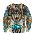 Premium Wolf Native American 3D All Over Printed Unisex Shirts