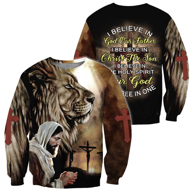 Lion Jesus 3D All Over Printed Shirts