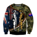 Remember Soldiers camo Australia and Kiwi Veteran 3D print shirts