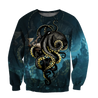 Premium Unisex Hoodie Kraken Octopus King of The Seven Seas IV ML