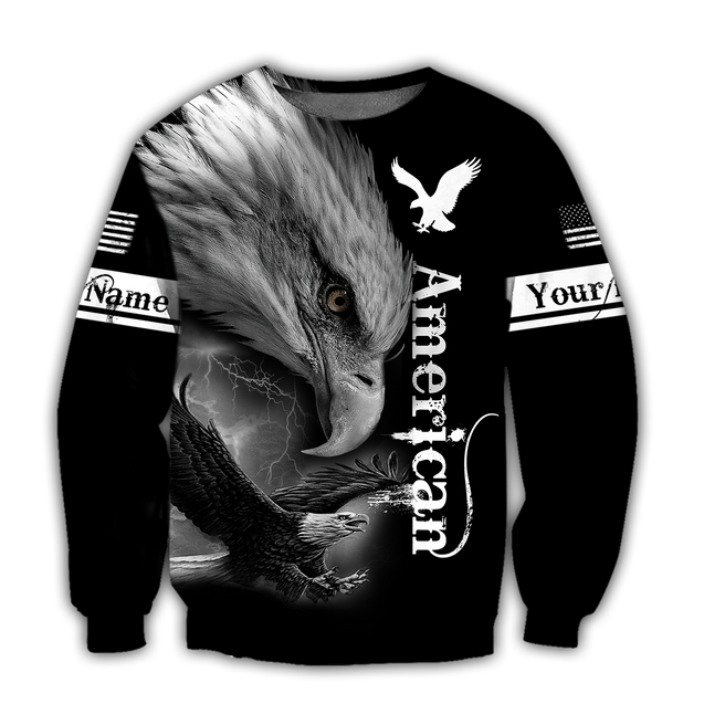 Personalized Name Eagle American 3D All Over Printed Hoodie NTN12052107