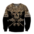 Skull Head Fishing Camo 3D design print shirts