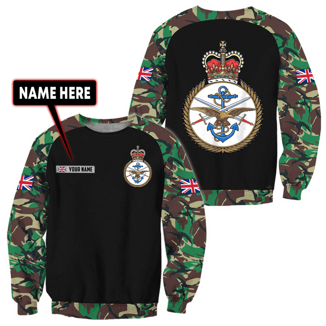 Custom Name XT British Armed Forces 3D Printed Shirts Pi25052104