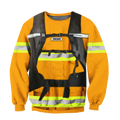 Customize Name Firefighter 3D All Printed Hoodie For Men And Women