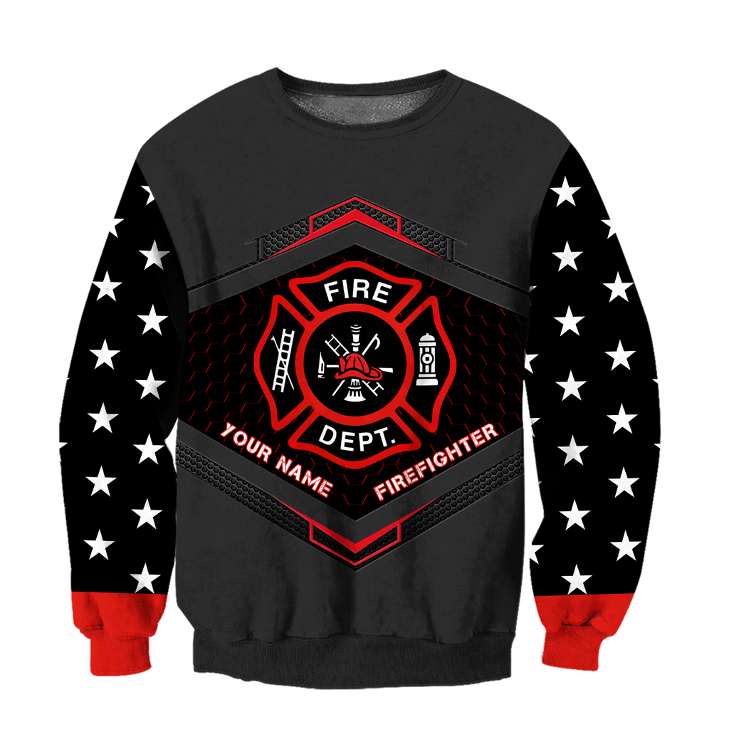 Customize Name Firefighter Hoodie For Men And Women MH22032102