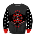 Customize Name Firefighter Hoodie For Men And Women MH22032102